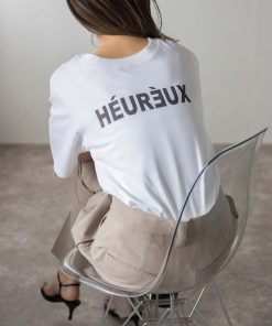 Bonjour Sagan tシャツ 前後2WAYロゴTシャツ レディース