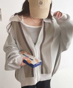 Java 「Java」 ニットカーディガン MEDIUM ホワイト レディース