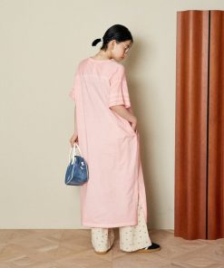 FREAK'S STORE 「FREAK'S STORE」 半袖ワンピース フリ- ピンク レディース